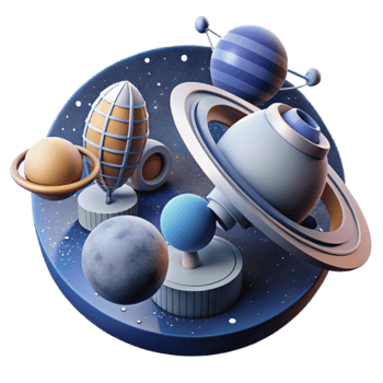 Celestial Bodies A 3D Space Exploration png