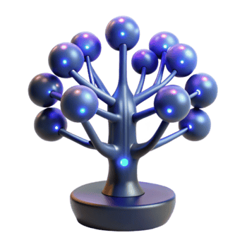 Illuminated Sphere Tree Modern Decorative Accent png