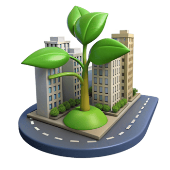 Green Urban Development Sustainable Cityscapes png