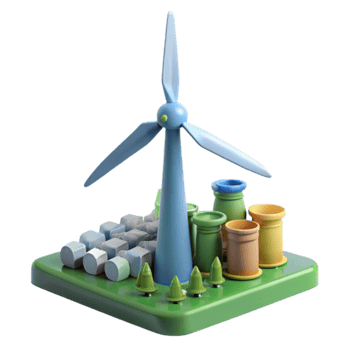 Wind Power Industrial Green Transition png