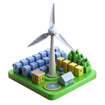 Sustainable Community Wind, Solar, and Green Living png