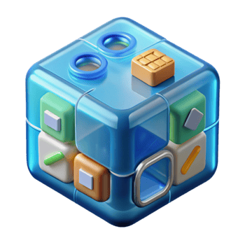 Digital Cube Secure Mobile App Interface Design png