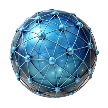 Global Network Connectivity Interconnected Nodes and Systems png