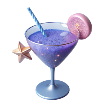 Cosmic Sparkle Cocktail Galaxy-Inspired Drink Recipe png