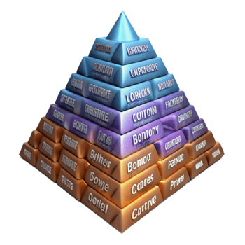 Pyramid Structure Hierarchy, Levels, and Categories png