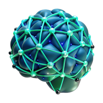 Neural Network Brain Structure Visualization png