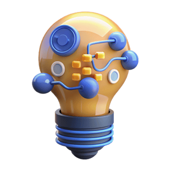 Innovative Tech Idea Smart Lightbulb Concept png