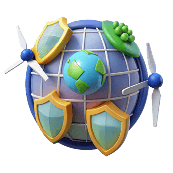 Global Protection Secure Digital World png
