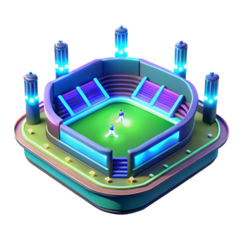Neon Stadium Virtual Sports Arena png