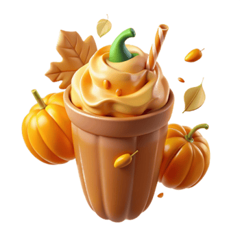 Autumn Pumpkin Spice Smoothie Creamy Fall Treat png