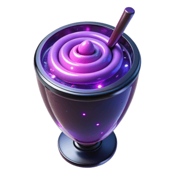 Cosmic Swirl Smoothie Galaxy-Inspired Drink png