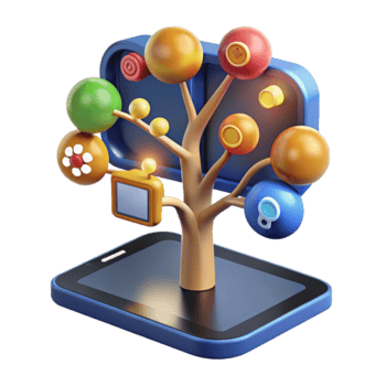 Digital Media Tree Mobile App Content Growth png