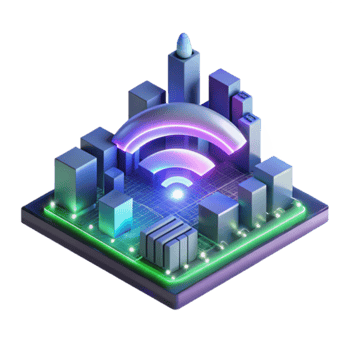 Smart City Infrastructure Wireless Network Connectivity png