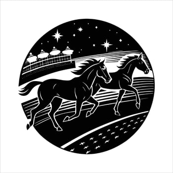 Horse Race Night vector