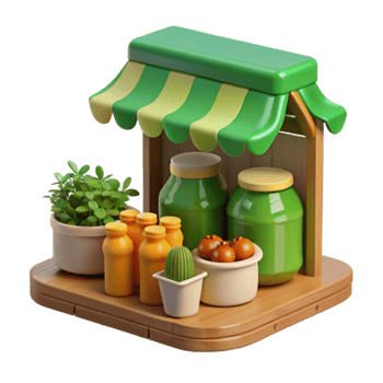 Farmers Market Stand Fresh Produce Goods png