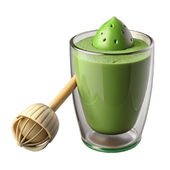 Matcha Tea Preparation Whisk Infuser Set png