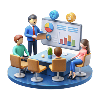 Team Data Analysis Meeting Charts, Graphs Insights png