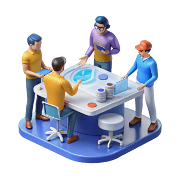 Teamwork, Data Analysis, and Strategy Collaborative Decision Making png