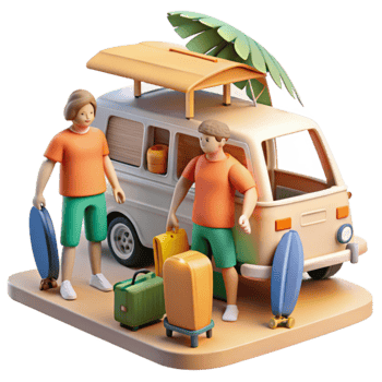 Summer Vacation Road Trip Essentials Packing Guide png