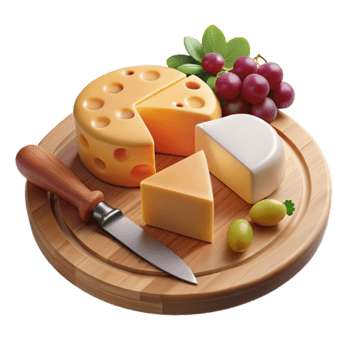 Cheese Board Assorted Cheeses, Grapes Olives png