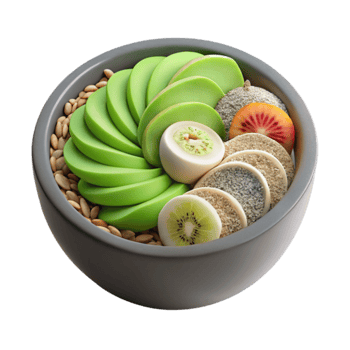 Healthy Fruit Seed Bowl Delicious Nutritious Breakfast png