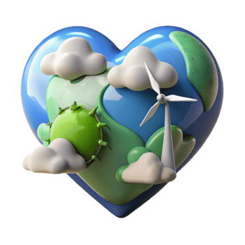 Heart of the Planet Renewable Energy Sustainable Future png
