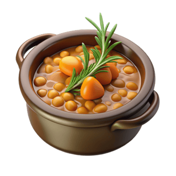 Savory Baked Beans with Rosemary png