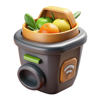 Smart Fruit Bin Wireless, Digital Food Waste Solution png