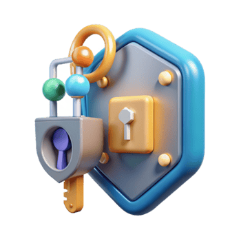 Unlocking Digital Security Key Shield png