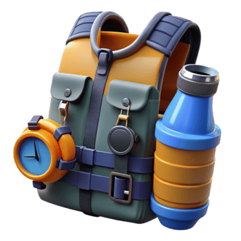 Adventure Backpack Gear for Hiking Exploration png