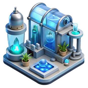 Futuristic Lab Advanced Research Facility png