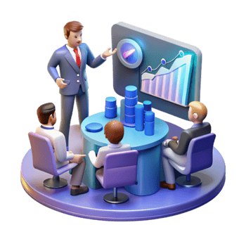 Business Team Meeting Data Analysis Growth Strategy png