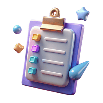 Checklist App 3D Task Manager, To-Do List, Goal Tracker, Schedule Planner, Project Organizer, Productivity Tool, Simple Interface, Easy-to-Use png
