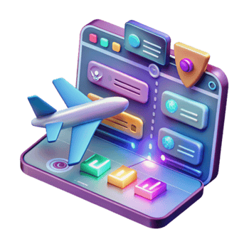 Online Travel Booking Flight Trip Planning png