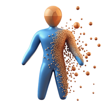 Cellular Breakdown Understanding Particle Loss in the Body png