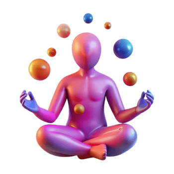 Mindfulness and Meditation Balancing Multiple Tasks png