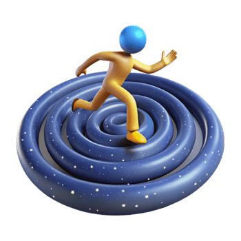 Running Through the Cosmic Spiral A Journey into the Universe png