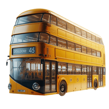 Double Decker Bus Illustration png