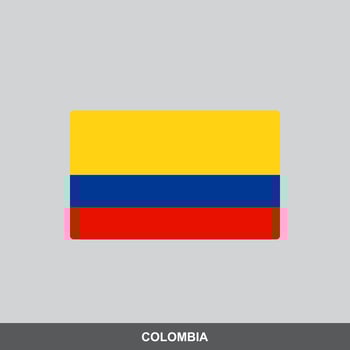 Colombia national flag design vector