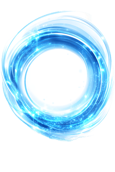 Swirling Blue Light Circle on Transparent Background png