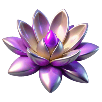 wonderful traditional 3D Render Purple Lotus Flower genuine png