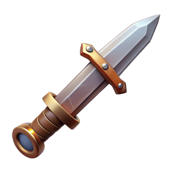 magnificent vintage Stylized 3D Model of a Medieval Sword authentic png