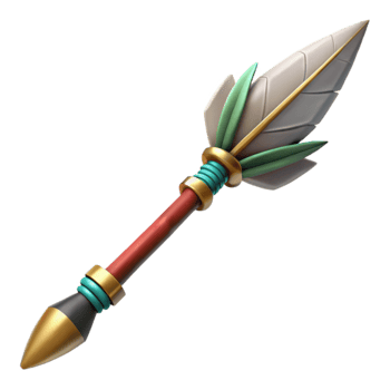 3D Model Ceremonial Spear Ancient Weapon Illustration png