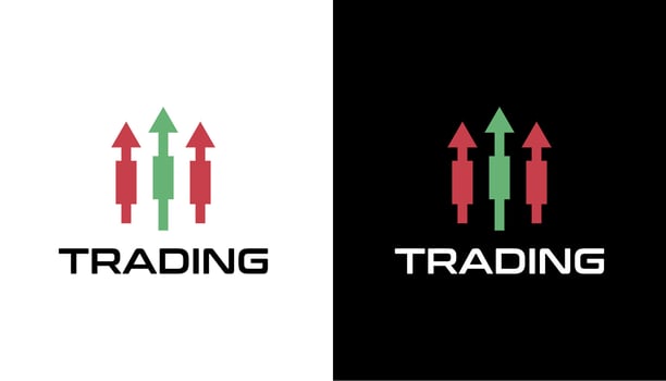 Trading logo design illustration vector