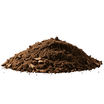 A pile of dirt on a black background png