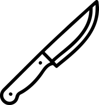 Simple Knife Outline Design vector