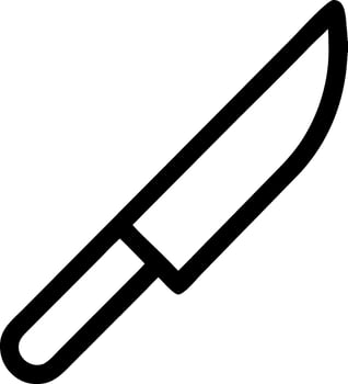 Modern Kitchen Knife Icon vector