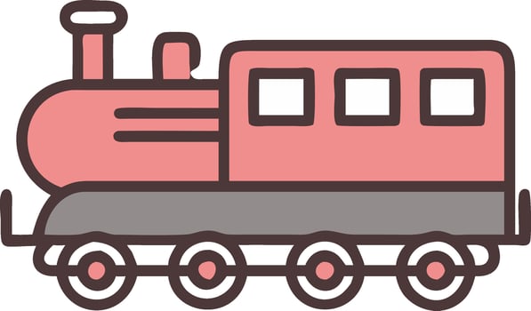 Subway Train Icon for Navigation vector
