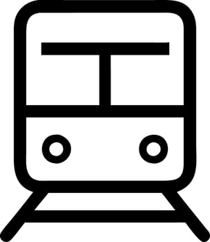 Metro Train Design Symbol for Apps vector