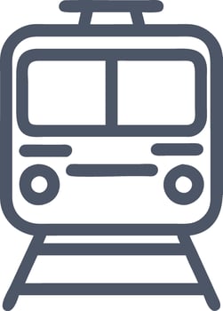 Classic Steam Train Icon Illustration vector